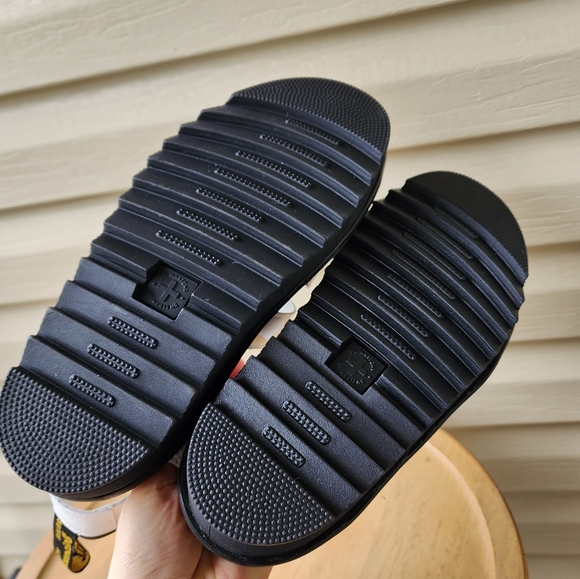 Dr. Martens Blaire patent leather strap white sandals - Picture 12 of 15